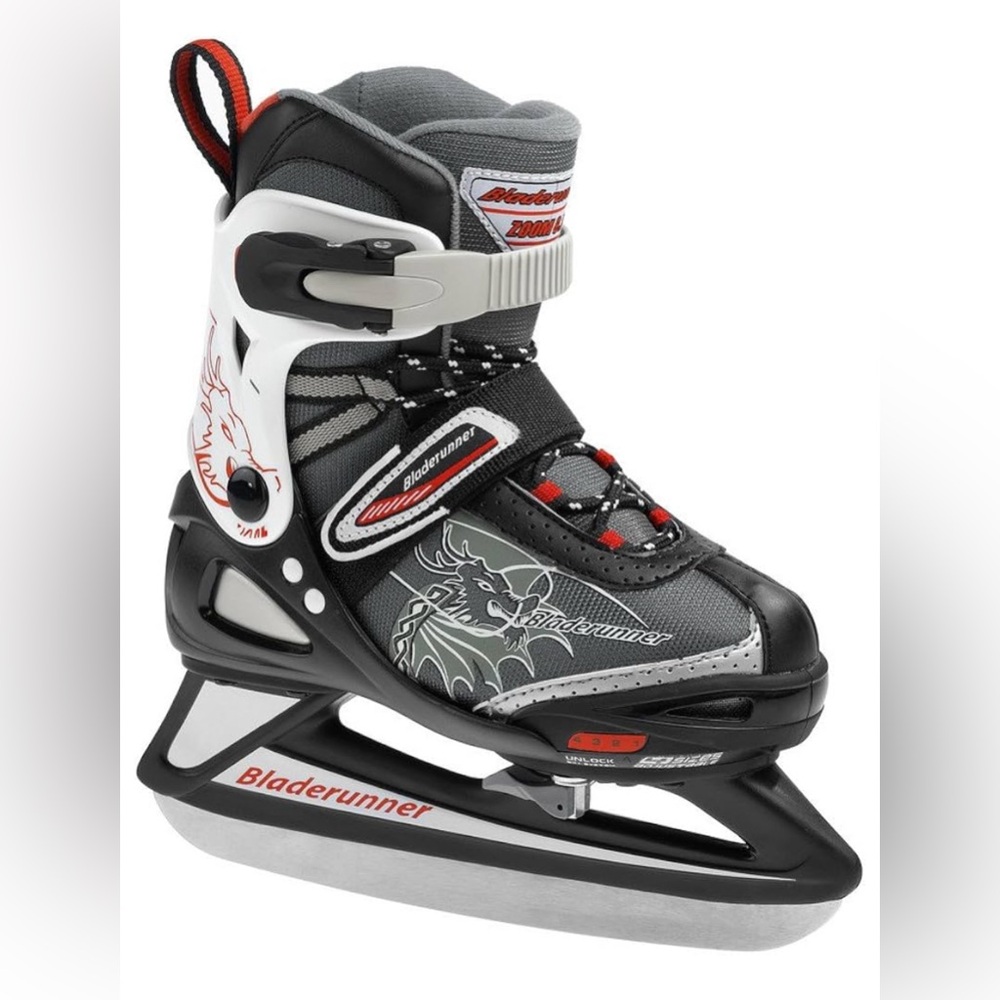 Rollerblade Bladerunner Adjustable Phaser Youth Size 4-7 Hockey Ice Skates
